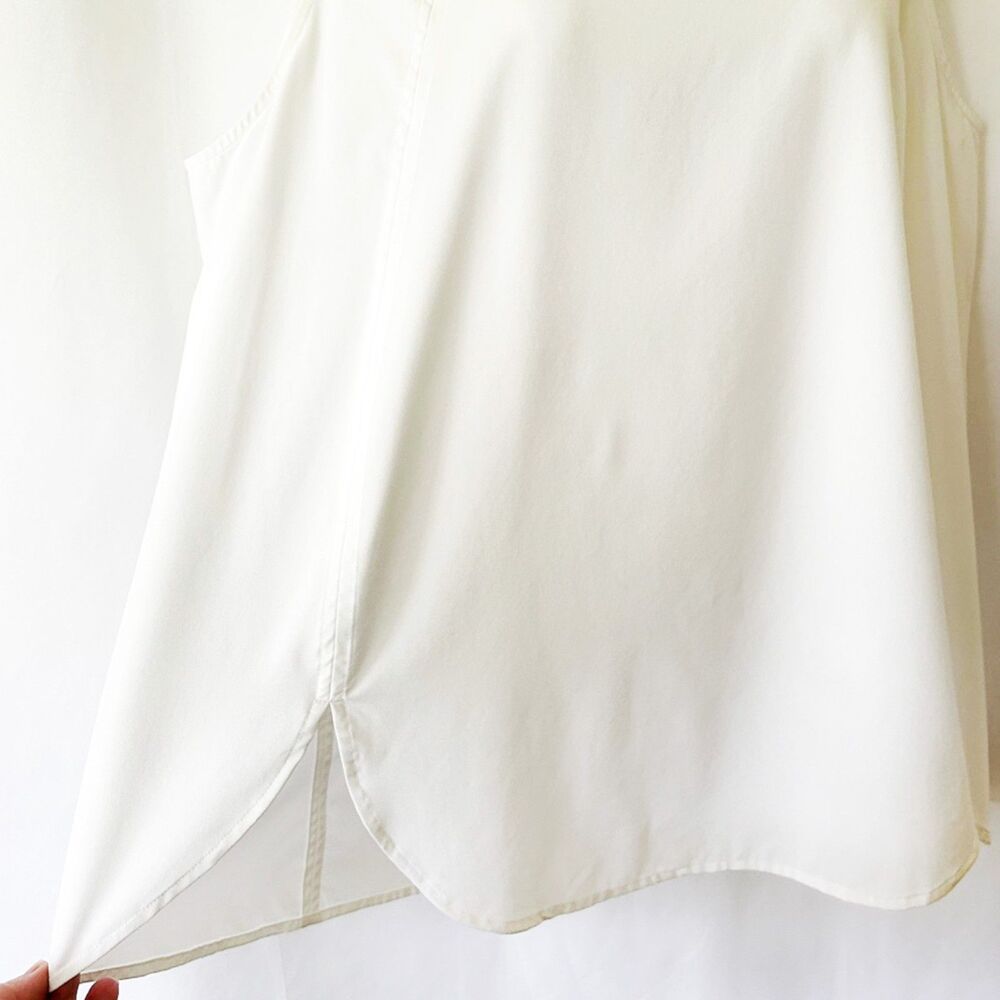Athleta Zephyr Athletic Tank (1X) in Bright White Plus Size Athleisure Gym Yoga - Picture 7 of 13